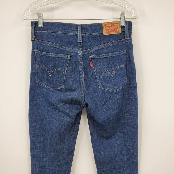 Levi's 311 Shaping Skinny Women's Dark Wash Skinny Fit Jeans Size 27 - Picture 7 of 8